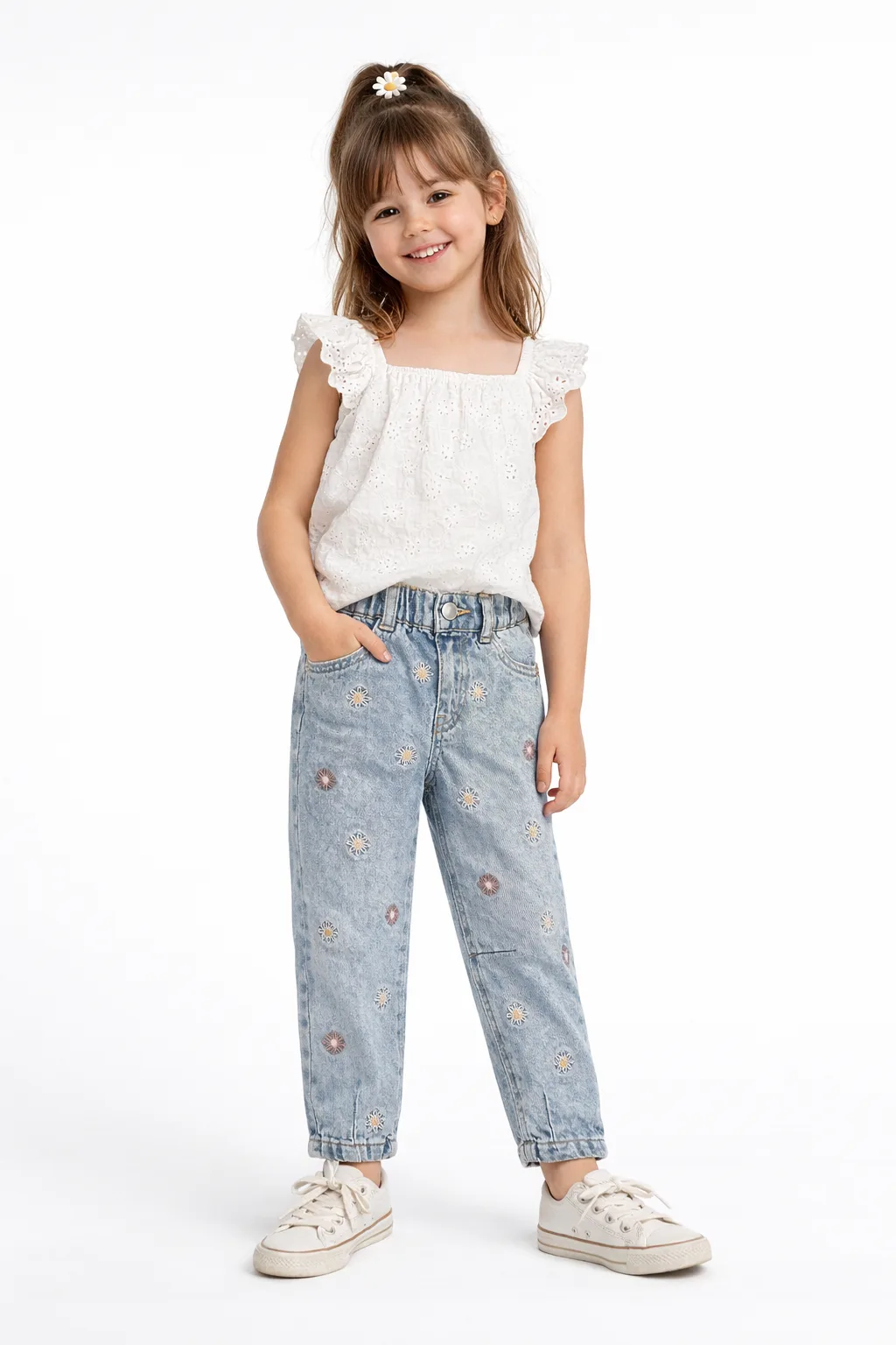 Embroidered Jean
