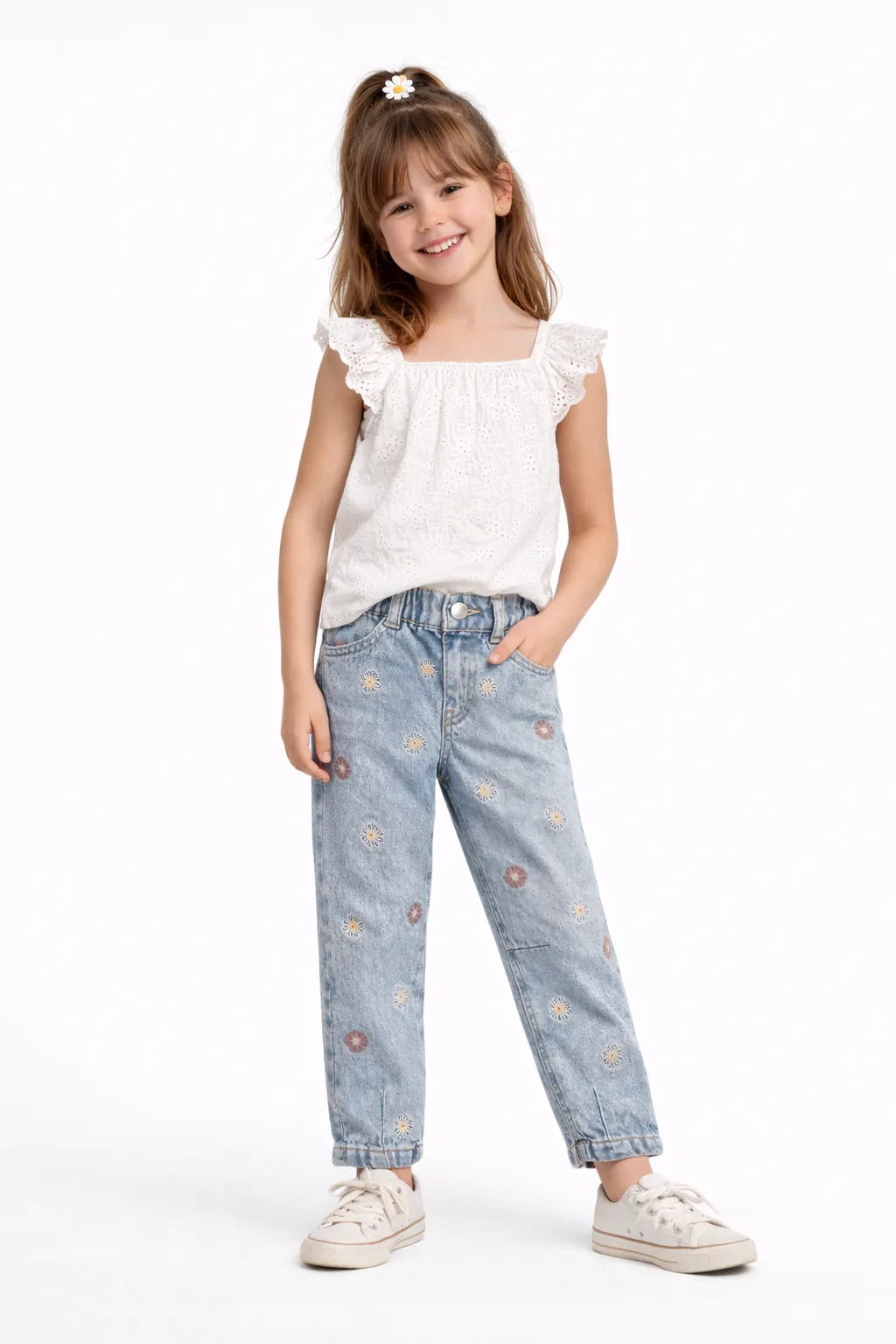 Embroidered Jean