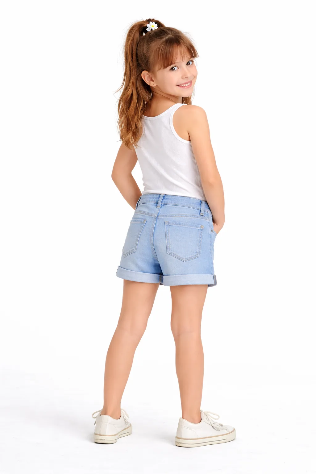 Girls Denim Short - Image 7