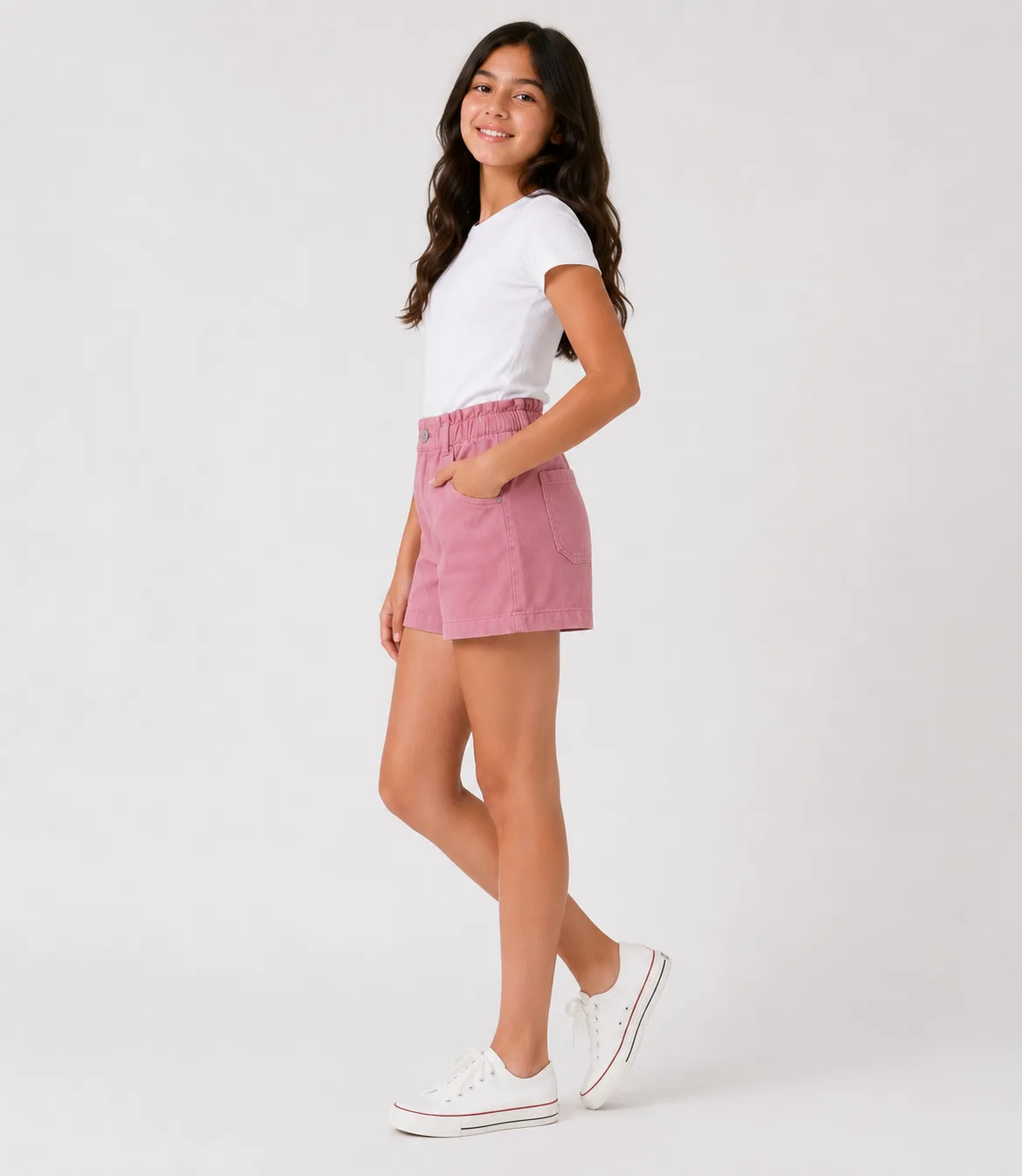 Opp Pink Denim Shorts - Image 4