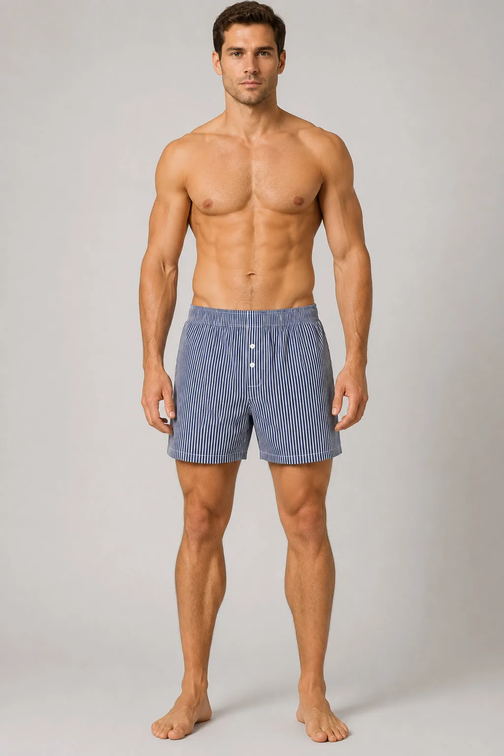 Blue Stripe Boxer