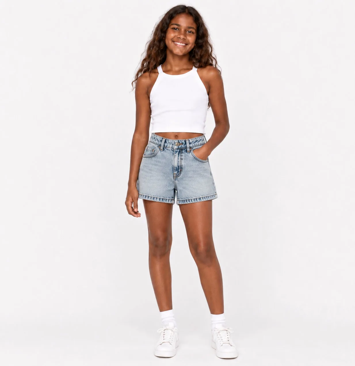 Girls Denim Short - Image 4