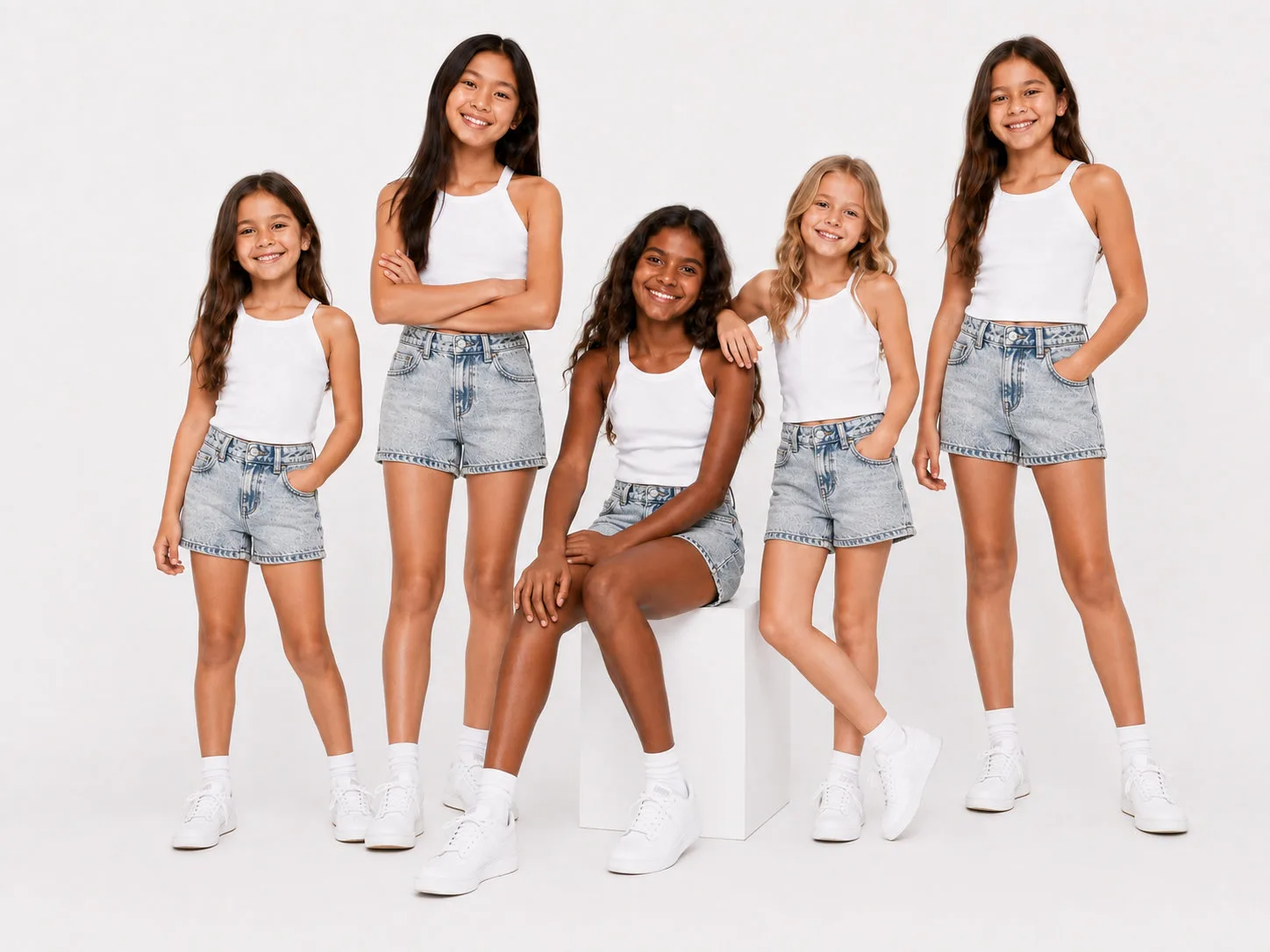 Girls Denim Short - Image 6
